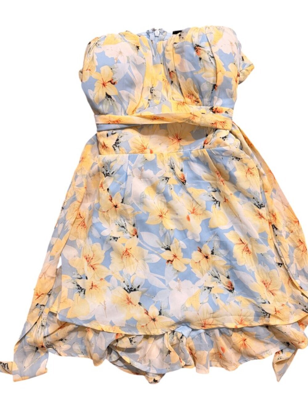 Miss Avenue | NWT Floral Strapless Mini Dress | Size Medium
